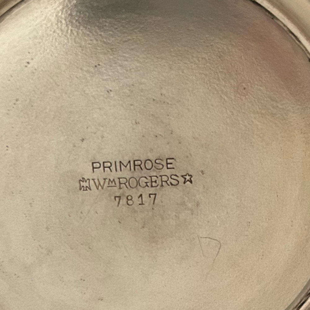 WM ROGERS | “Primrose” 7817 Silver Plate Pitcher - Picture 5 of 7
